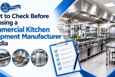 What to Check Before Choosing a Commercial Kitchen Equipment Manufacturer in India