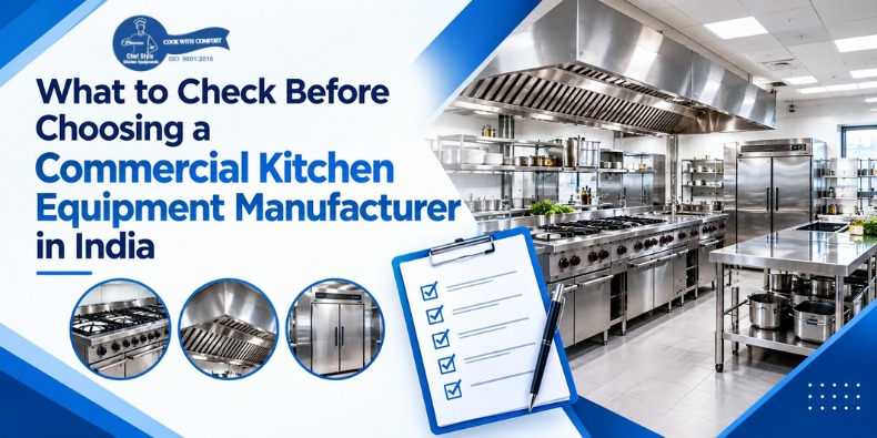 What to Check Before Choosing a Commercial Kitchen Equipment Manufacturer in India